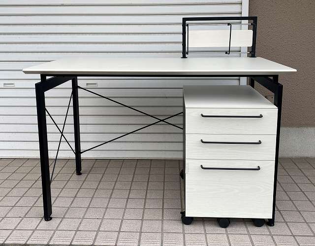 送料無料】ニトリ デスクワゴン トリシア ブラック デスク(デスク N  