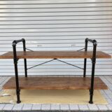 ウッドラック２段　水回り配管風 　税込3300円