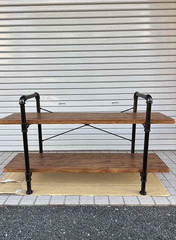 ウッドラック２段　水回り配管風 　税込3300円