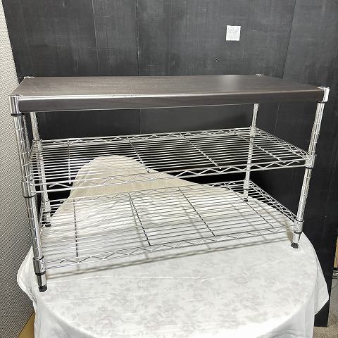 スチールラック　天板木製　 　税込2900円