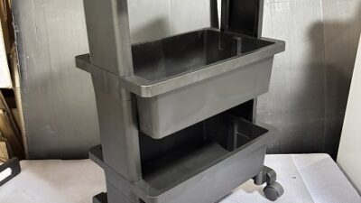 テーブルワゴンコンパクト(3段 ブラック)　税込1000円